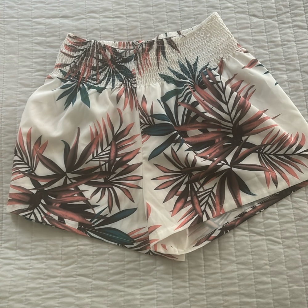 Palm Inspired Delicate  Shorts